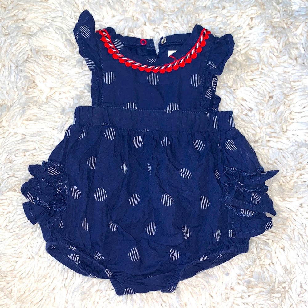 Cat and Jack patriotic romper